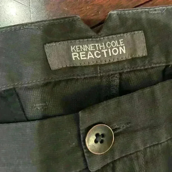 Kenneth Cole Reaction Men’s Casual Pants Charcoal Size 34/32 - Picture 4 of 6